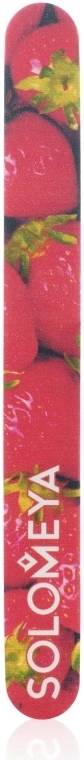 Solomeya Пилка для нігтів "Полуничний смузі", 180/220 грит Strawberry smoothie Nail File - фото N1