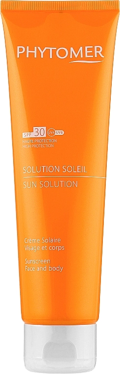 Сонцезахисний та зміцнюючий крем для обличчя та тіла - Phytomer Protective Sun Cream Sunscreen SPF30, 125 мл - фото N1
