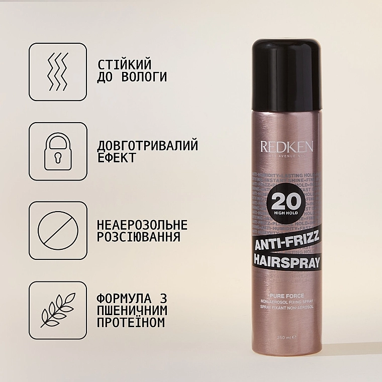 Redken Спрей сильной фиксации для укладки волос Anti-Frizz Spray - фото N6