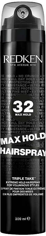 Redken Лак экстра-сильной фиксации с эффектом объема для укладки волос Max Hold Hairspray - фото N1