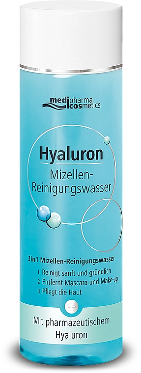 Pharma Hyaluron (Hyaluron) Міцелярна вода для обличчя 3 в 1 Pharmatheiss Cosmetics Micellare Cleansing Water 3 in 1 - фото N1