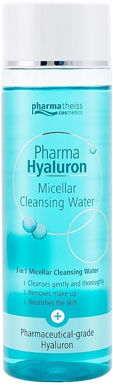 Pharma Hyaluron (Hyaluron) Міцелярна вода для обличчя 3 в 1 Pharmatheiss Cosmetics Micellare Cleansing Water 3 in 1 - фото N2