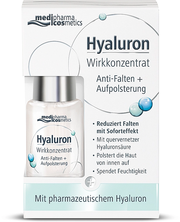 Pharma Hyaluron (Hyaluron) Сироватка для обличчя "Активний гіалурон + пружність" Pharmatheiss Cosmetics Active Concentrate Anti-wrinkle + Volume Filler - фото N2