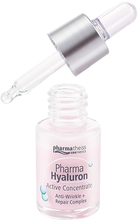 Pharma Hyaluron (Hyaluron) Сыворотка для лица активный гиалурон + восстановление Pharmatheiss Cosmetics Active Concentrate Anti-wrinkle + Repair Complex - фото N4