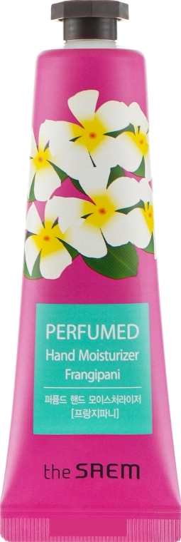 The Saem Парфумований зволожувальний крем для рук "Червоний жасмин" Perfumed Frangipani Hand Moisturizer - фото N1