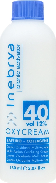Inebrya Оксі-крем "Сапфір-колаген", 40, 12% Bionic Activator Oxycream 40 Vol 12% - фото N1