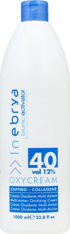 Inebrya Оксі-крем "Сапфір-колаген", 40, 12% Bionic Activator Oxycream 40 Vol 12% - фото N3