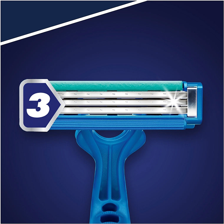 Gillette Набор одноразовых станков для бритья, 8шт Blue 3 Simple - фото N2