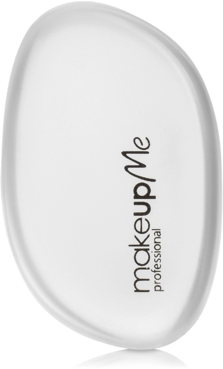 Make Up Me Силіконовий овальний спонж для макіяжу, білий Siliconepro - фото N1