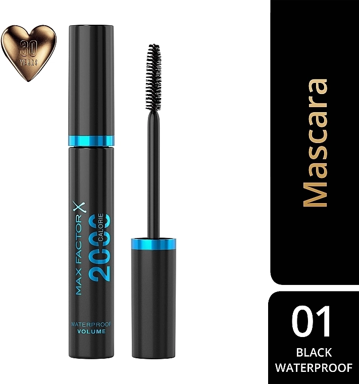 Max Factor 2000 Calorie Waterproof Volume Mascara Туш для вій - фото N3