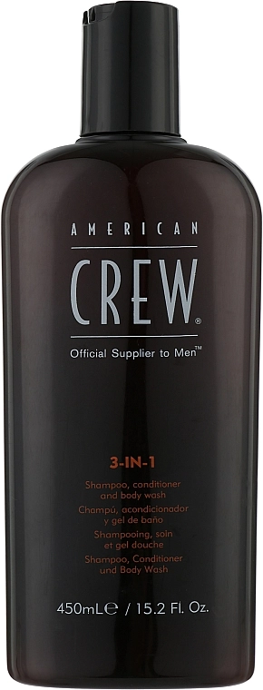 American Crew Засіб 3-в-1 по догляду за волоссям і тілом Classic 3-in-1 Shampoo, Conditioner&Body Wash - фото N3