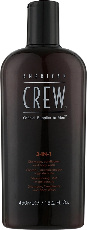 American Crew Средство 3-в-1 по уходу за волосами и телом Classic 3-in-1 Shampoo, Conditioner&Body Wash - фото N3