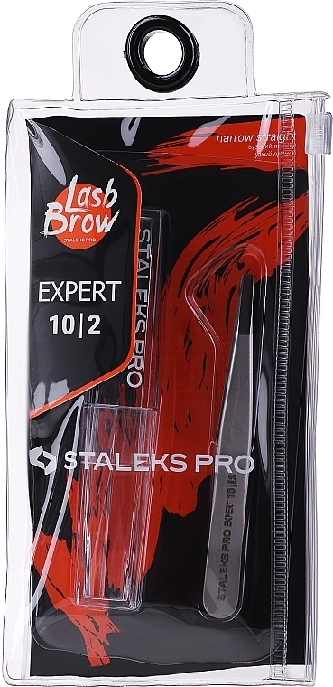 Staleks PRO Пинцет для бровей, TE-10/2 Expert 10 Type 2 - фото N3