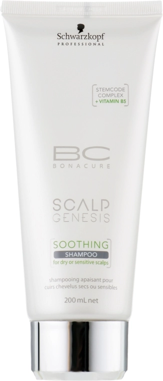 Schwarzkopf Professional Успокаивающий шампунь для чувствительной кожи головы BC Scalp Genesis Soothing Shampoo - фото N1