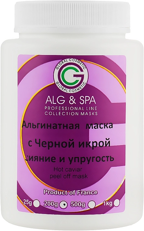 ALG & SPA Альгінатна маска "Ліфтинг" Professional Line Collection Peel off Hot Caviar - фото N3