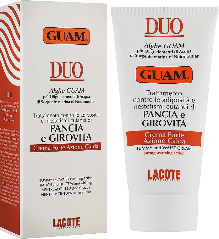 Guam Крем для живота и талии с активным разогревающим эффектом Duo Intensive Warm Treatment Cream - фото N2