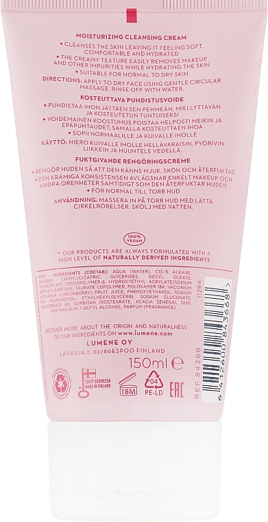 Lumene Очищувальний крем для вмивання Hellä Moisture Replenishing Cleansing Cream - фото N2