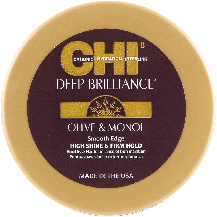 Сяюча помада для укладання волосся - CHI Deep Brilliance Olive & Monoi Smooth Edge, 54 г - фото N1