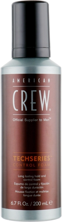 American Crew Контролирующая пенка для волос Official Supplier to Men Techseries Control Foam - фото N1