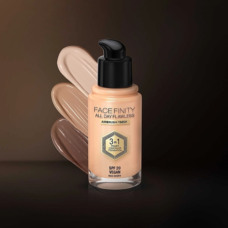 Max Factor Facefinity All Day Flawless 3-in-1 Foundation SPF 20 Тональна основа - фото N5