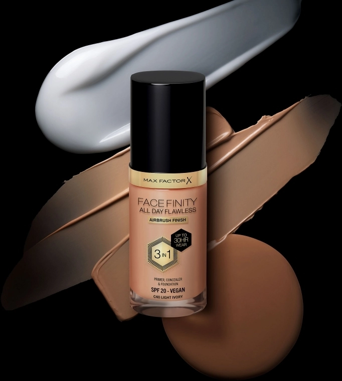 Max Factor Facefinity All Day Flawless 3-in-1 Foundation SPF 20 Тональна основа - фото N11