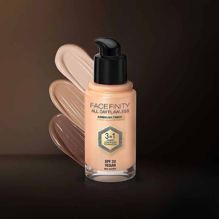 Max Factor Facefinity All Day Flawless 3-in-1 Foundation SPF 20 Тональная основа - фото N5