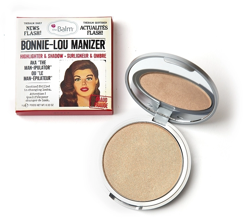 TheBalm Bonnie-Lou Manizer Highlighter & Shadow Хайлайтер, шиммер и тени - фото N2