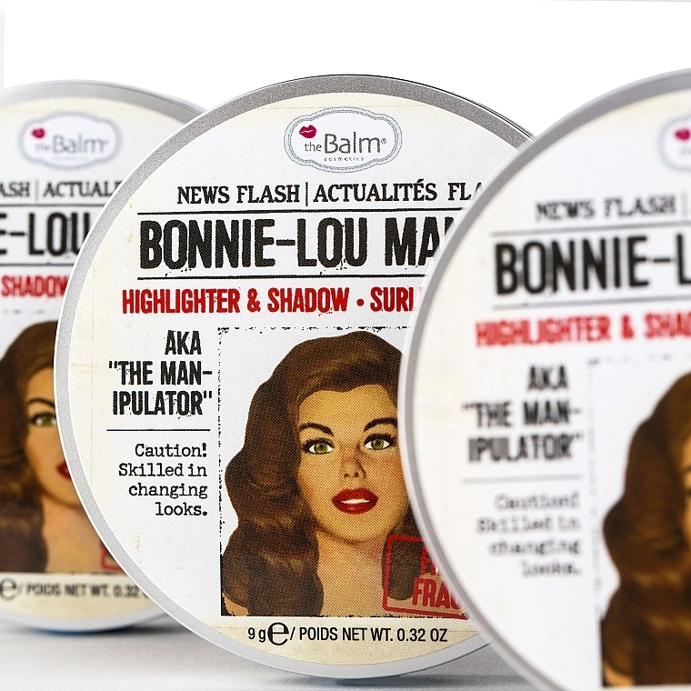 TheBalm Bonnie-Lou Manizer Highlighter & Shadow Хайлайтер, шиммер и тени - фото N5