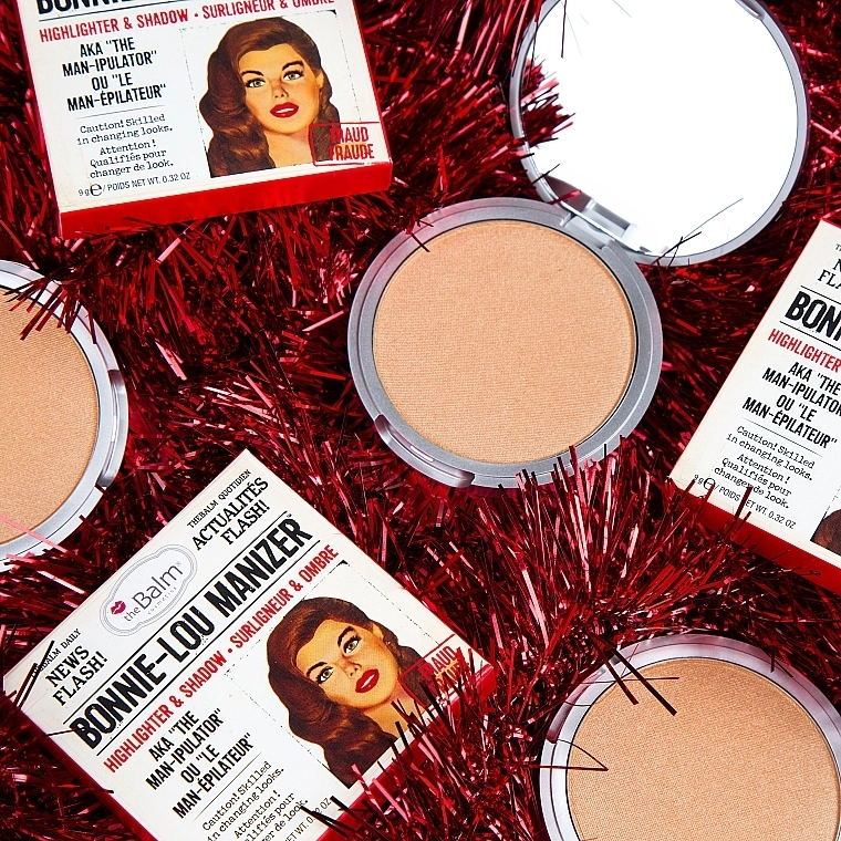 TheBalm Bonnie-Lou Manizer Highlighter & Shadow Хайлайтер, шиммер и тени - фото N9