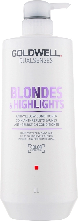 Goldwell Кондиціонер проти жовтизни для освітленого волосся Dualsenses Blondes&Highlights Anti-Yellow Conditioner - фото N5