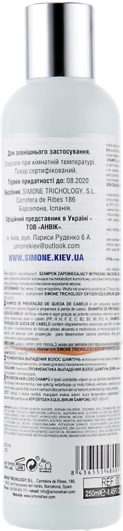 Simone Trichology Шампунь для волосся "Антивипадіння" Prevention Hair Loss Shampoo - фото N2