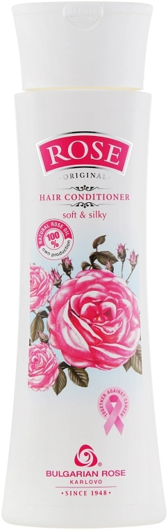 Bulgarian Rose Бальзам для волос "Soft & Silky" Rose Conditioner With Natural Rose Oil - фото N1