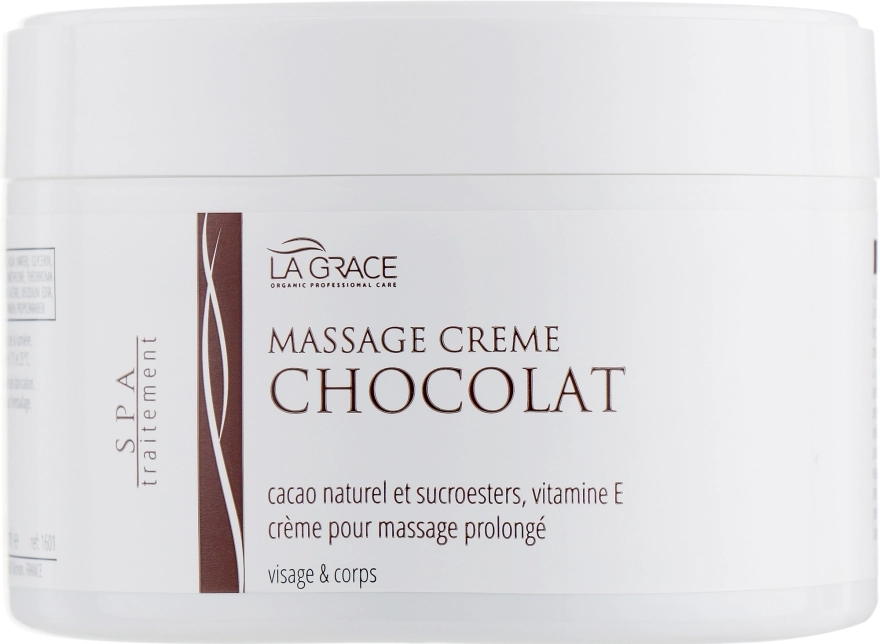 La Grace Массажный крем для лица и тела шоколадный Chocolate Massage Creme - фото N3