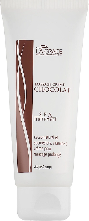 La Grace Массажный крем для лица и тела шоколадный Chocolate Massage Creme - фото N1