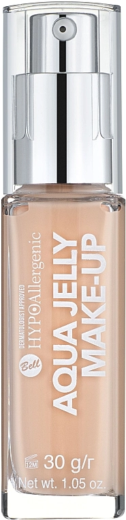 Bell HypoAllergenic Aqua Jelly Make-Up Тональный флюид увлажняющий-матирующий - фото N1