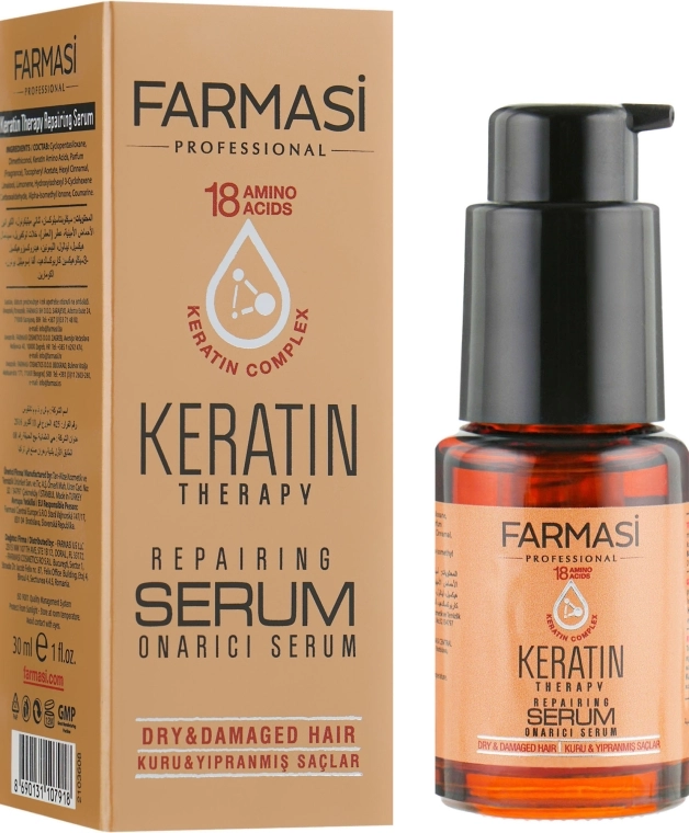Farmasi Сыворотка для волос с кератином Keratin Therapy Repairing Serum - фото N1
