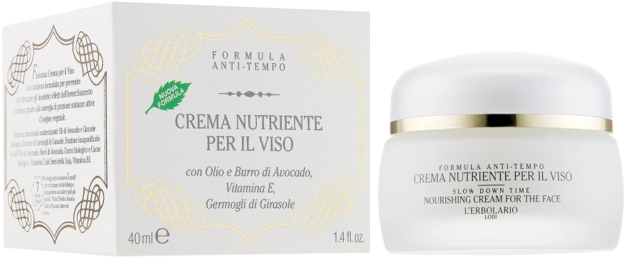 L’Erbolario Ночной питательный крем для лица с маслом авокадо Nourishing Cream For The Face - фото N1