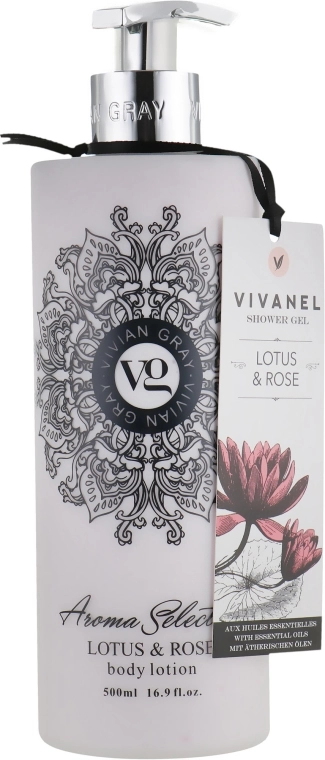 Vivian Gray Лосьйон для тіла Aroma Selection Lotus & Rose Body Lotion - фото N1