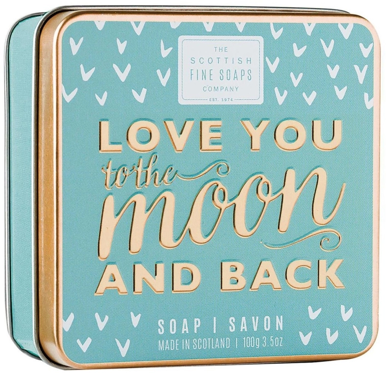 Scottish Fine Soaps Мило "Люблю тебе до місяця і назад" Love You To The Moon And Back Soap In A Tin - фото N1