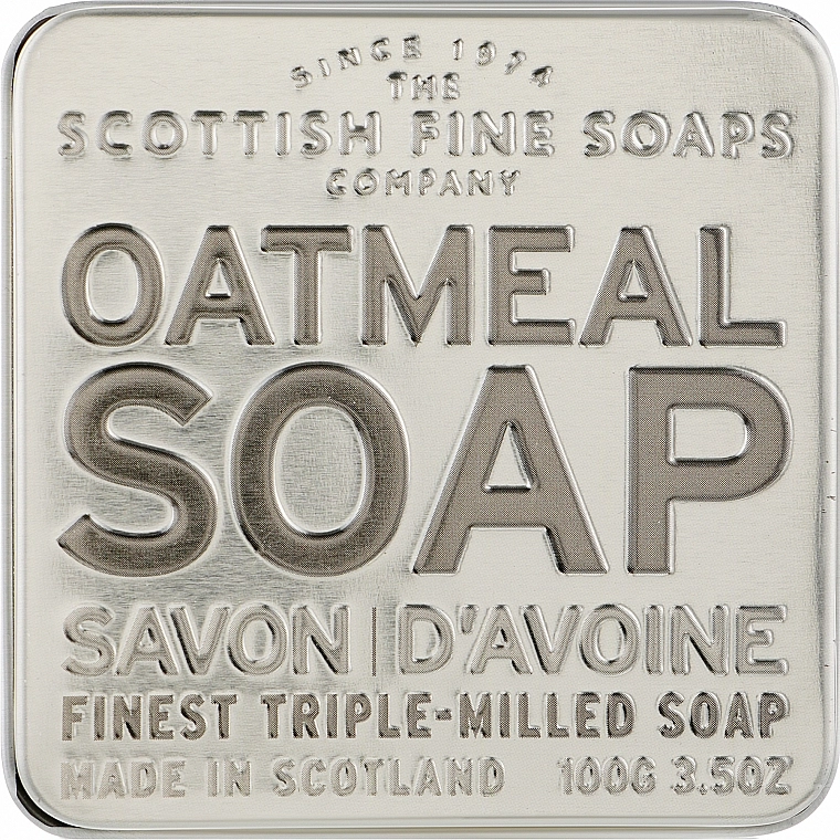 Scottish Fine Soaps Мило "Вівсянка" Oatmeal Soap In A Tin - фото N1