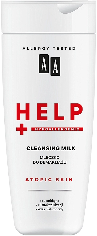 AA Молочко косметическое для лица Help Cleansing Milk - фото N1