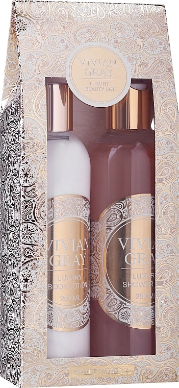 Vivian Gray Набор "Sweet Vanilla" Romance Luxury Beauty Set (b/lot/250ml + sh/gel/250ml) - фото N1