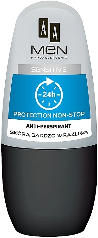 AA Кульковий дезодорант Cosmetics Men Protection Non-Stop 24h Anti-Perspirant Sensitive - фото N1
