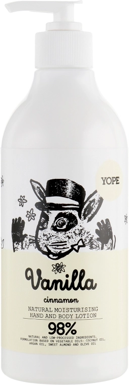 Yope Увлажняющий лосьон для тела "Ваниль и корица" Vanilla Moisturising Hand & Body Lotion - фото N3