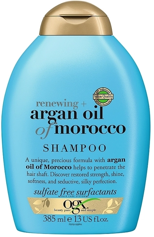 OGX Восстанавливающий шампунь с аргановым маслом Марокко Argan Oil of Morocco Shampoo - фото N1