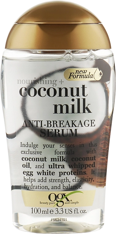 OGX Живильна сироватка проти ламкості волосся з кокосовим молоком Coconut Milk Anti-Breakage Serum - фото N1