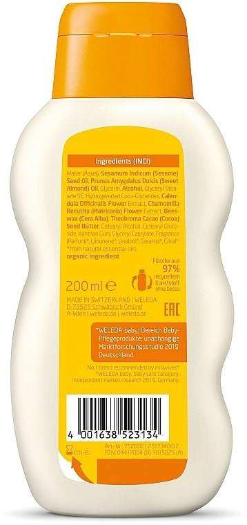 Weleda Лосьйон для тіла Baby з календулою Baby Calendula Body Milk - фото N2