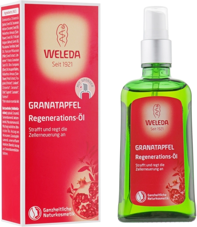 Weleda Гранатовое восстанавливающее масло для тела Pomegranate Regenerating Body Oil - фото N2