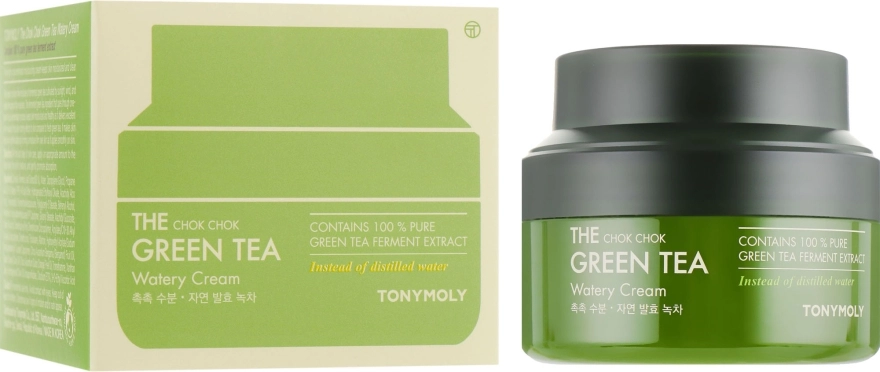 Tony Moly Крем на основі зеленого чаю The Chok Chok Green Tea Watery Cream - фото N1
