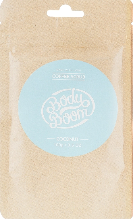 BodyBoom Кавовий скраб, кокосовий Body Boom Coffee Scrub Coconut - фото N3